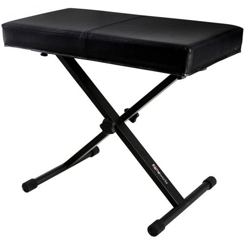  Gator},description:This Frameworks standard black keyboard bench features heavy-duty steel construction with a deluxe wrapped thick padded cushion and rubberized leveling feet. Can