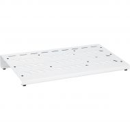 Gator},description:White Extra Large aluminum pedal board with carry bag and bottom mounting power supply bracket. Padded nylon handle with zipper latches.Interior DimensionsI
