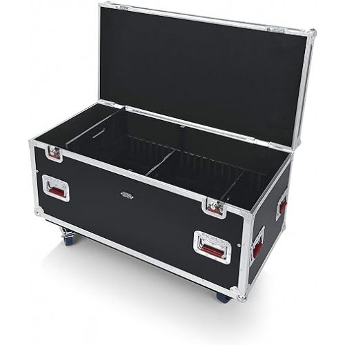  Gator Cases G-TOUR Series Equipment Storage Case / Cable Trunk with Heavy Duty Casters, Adjustable Dividers and Storage Trays, Truck Pack Size; 45