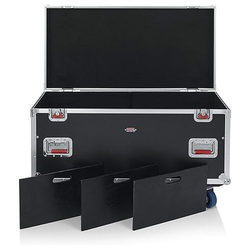  Gator Cases G-TOUR Series Equipment Storage Case / Cable Trunk with Heavy Duty Casters, Adjustable Dividers and Storage Trays, Truck Pack Size; 45