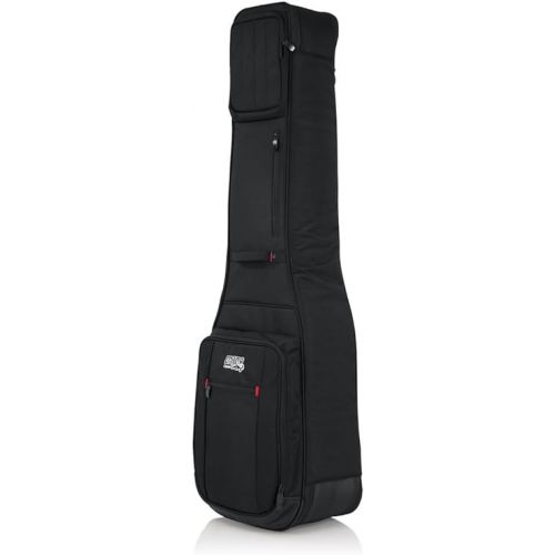  Gator Cases Pro-Go Ultimate Double Guitar Gig Bag; Holds (2) Bass Guitars (G-PG BASS 2X),Black