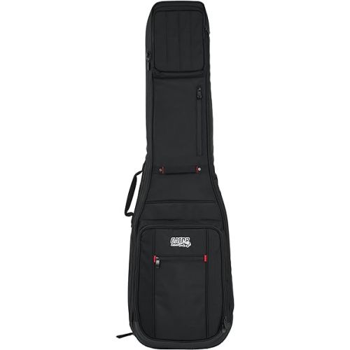  Gator Cases Pro-Go Ultimate Double Guitar Gig Bag; Holds (2) Bass Guitars (G-PG BASS 2X),Black