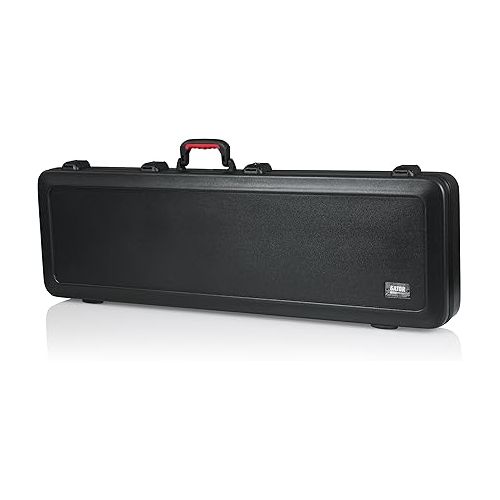  Gator Cases Molded Flight Case for Bass Guitar with Internal LED Lighting and TSA Approved Locking Latch; (GTSA-GTRBASS-LED)