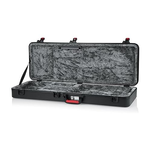  Gator Cases Molded Flight Case for Electric Guitar with Internal LED Lighting and TSA Approved Locking Latch; (GTSA-GTRELEC-LED)