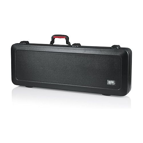  Gator Cases Molded Flight Case for Electric Guitar with Internal LED Lighting and TSA Approved Locking Latch; (GTSA-GTRELEC-LED)