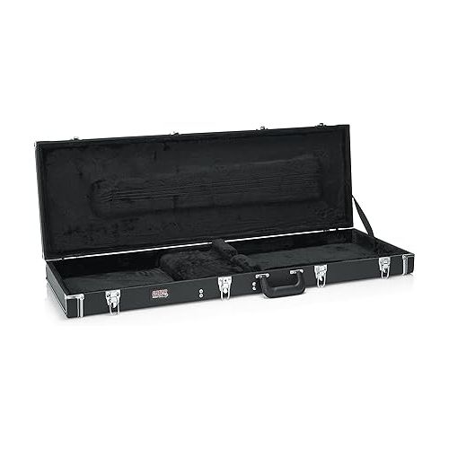  Gator Cases Deluxe Wood Case for Bass Guitars (GW-BASS),Black