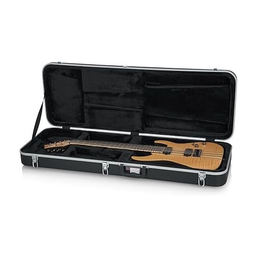  Gator Cases Deluxe ABS Molded Case for Extra Long Electric Guitars,Black