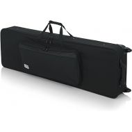 Gator Cases Lightweight Keyboard Case with Pull Handle and Wheels; Fits Slim 88-Note Keyboards (GK-88SLIM),Black