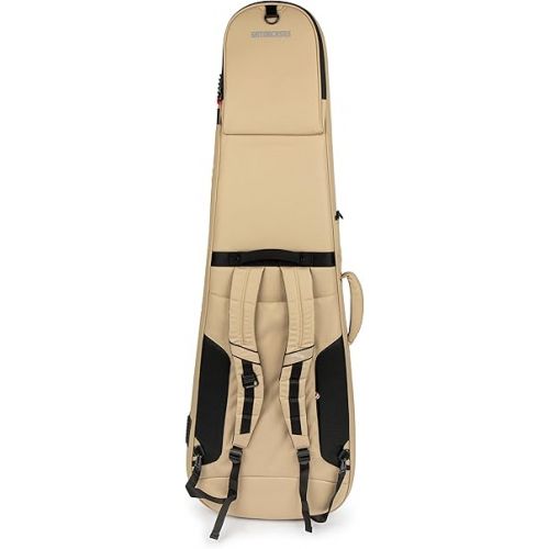  Gator Cases ICON Series Premium Weather Resistant Gig Bag for Bass Guitars with TSA Luggage Lock-Friendly Zipper Pulls; Khaki(G-ICONBASS-KHK)