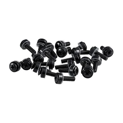  Gator Rackworks Standard Size Rack Screws; 25 Pack (GRW-SCRW025) , Black