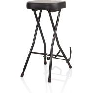 Gator Frameworks Foldable Guitar Stool with Padded Seat and Rear Mounted Guitar Hanger; (GFW-GTRSTOOL)