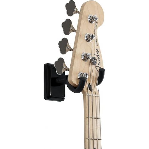  Gator Frameworks Acoustic/Electric Guitar Wall Hanger with Black Mounting Plate (GFW-GTR-HNGRBLK)