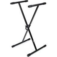 Gator Frameworks Single Brace X-Style Keyboard Stand with Adjustable Height and Leveling Feet (GFW-KEY-1000X)