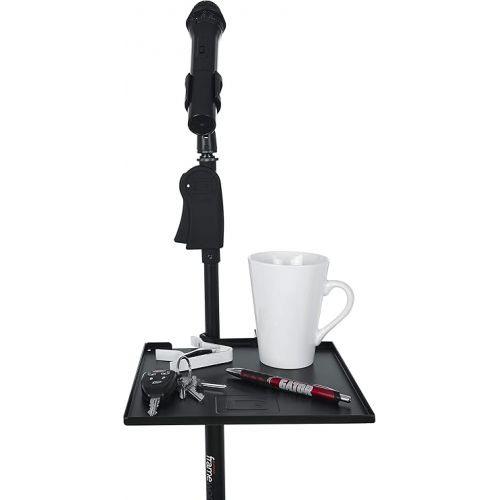  Gator FrameworksCases Microphone Stand Clamp-On Utility Surface Area with 10 Pound Weight Capacity, 9