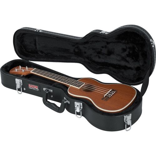  Gator Hard-Shell Wood Case for Concert-Style Ukulele