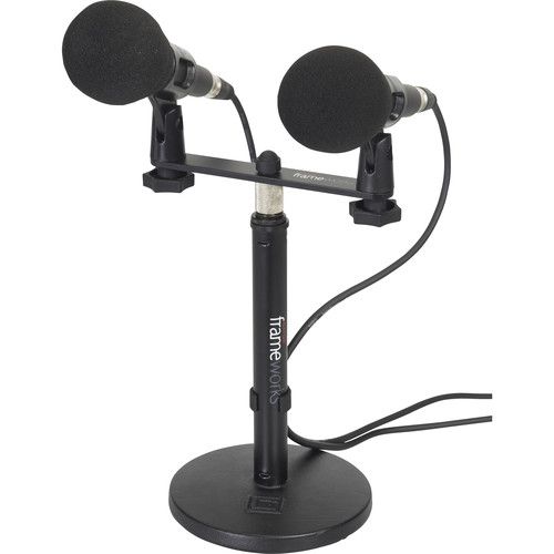  Gator Frameworks Mic Mount Bar for 1-2 Microphones