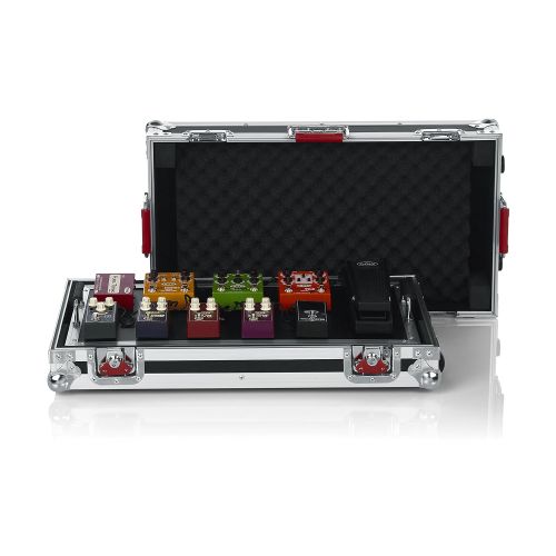  Gator Cases G-TOUR Series Gutiar Pedal board with ATA Road Case, Wheels and Pull Handle; Large: 24 x 11 (G-TOUR PEDALBOARD-LGW)