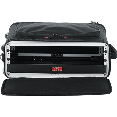  Gator 2U Lightweight Rolling Rack Bag (Black)