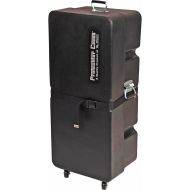 Gator Cases Protechtor Series Classic Compact Drum Hardware Accessory Case Upright with (4) Wheels; 36x16x12 (GP-PC304WU)