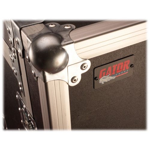  Gator G-TOUR 10X14 PU Pop-Up Console Rack Case - 10 Space Top and 14 Space Front and Rear Rackable Audio Equipment