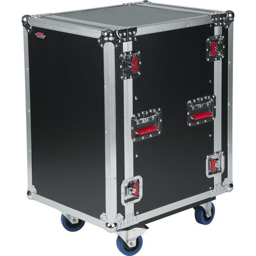  Gator G-Tour 16U Cast Tour Style ATA Flight Rack Case with Casters