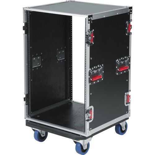  Gator G-Tour 16U Cast Tour Style ATA Flight Rack Case with Casters