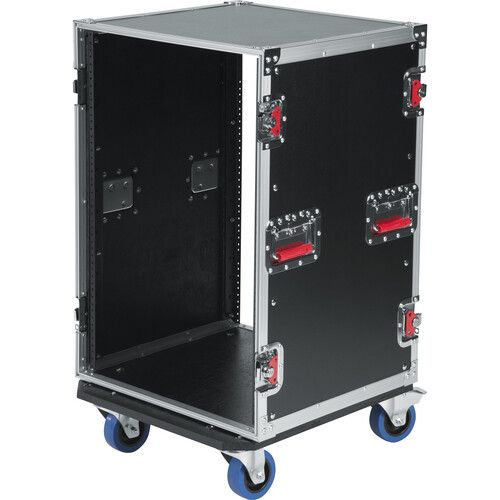  Gator G-Tour 16U Cast Tour Style ATA Flight Rack Case with Casters