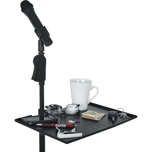  Gator Frameworks Large Microphone-Stand Accessory Shelf (11 x 15