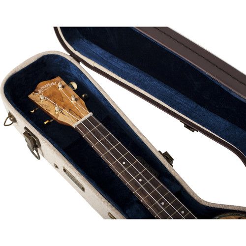  Gator Deluxe Wood Case for Tenor Style Ukulele (Beige)