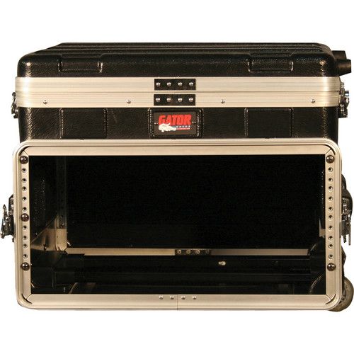  Gator GRC-Studio4GO-W ATA Style Case with Wheels for 4U Rack Mount Recording Device and a Laptop