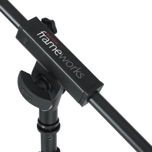  Gator Frameworks Tripod Mic Stand with Deluxe One-Handed Clutch and Single Section Boom