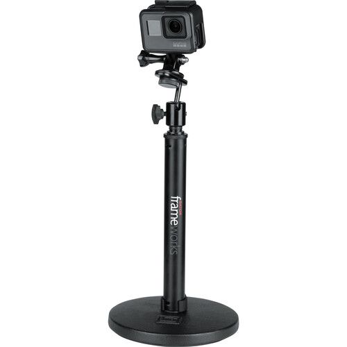  Gator Camera Mount Mic Stand Adapter with Ball-and-Socket Head