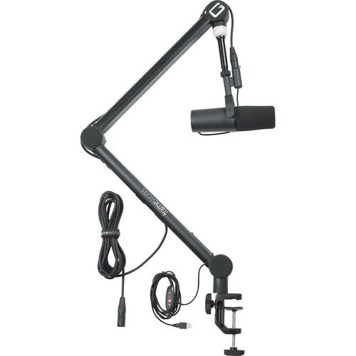  Gator Professional Broadcast Boom Mic Stand with LED Light