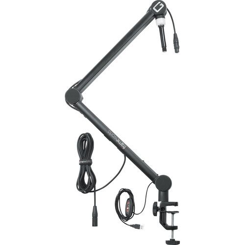  Gator Professional Broadcast Boom Mic Stand with LED Light