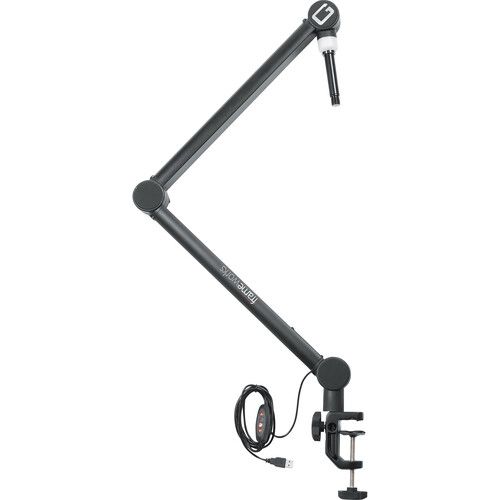  Gator Professional Broadcast Boom Mic Stand with LED Light