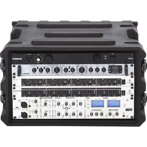  Gator G-PRO-6U-19 6-Space Rotationally Molded Rack Case