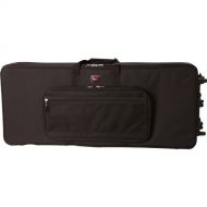 Gator Rigid EPS Foam Lightweight Case with Wheels for Slim 76 Note Keyboards (Black)