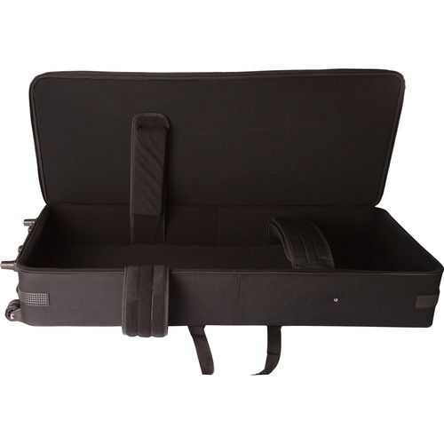  Gator Rigid EPS Foam Lightweight Case with Wheels for Slim 76 Note Keyboards (Black)