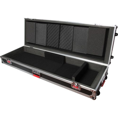  Gator G-TOUR 76V2 76 Note Road Case with Wheels (Black)