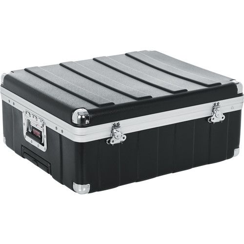  Gator G-MIX-12PU 12 Space ATA Pop-Up Mixer Case with Roller Blade Wheels and Pull-Out Handle