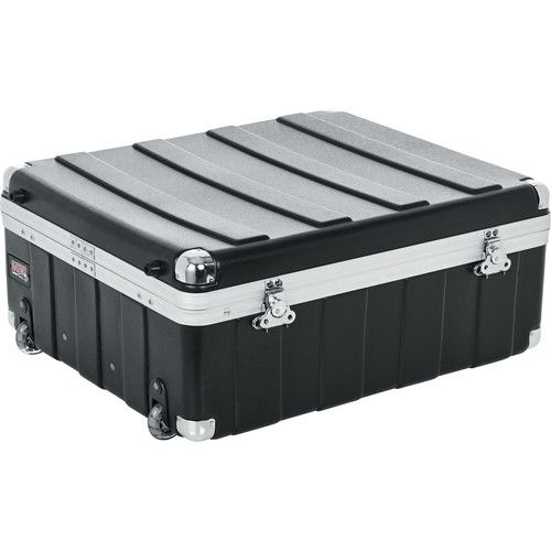  Gator G-MIX-12PU 12 Space ATA Pop-Up Mixer Case with Roller Blade Wheels and Pull-Out Handle
