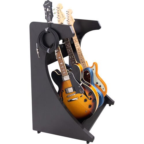  Gator Elite Series 3- to 4-Space Guitar Hanging Stand (Black)