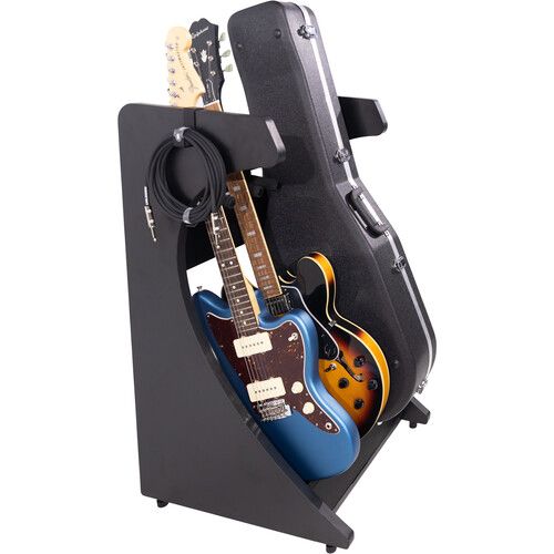  Gator Elite Series 3- to 4-Space Guitar Hanging Stand (Black)