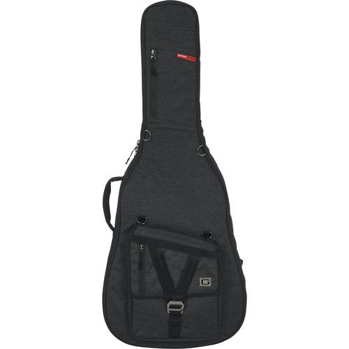  Gator Transit Series Gig Bag for Jumbo Acoustic Guitar (Charcoal)