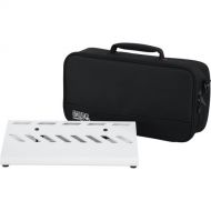 Gator Aluminum Pedalboard with Carry Case (White, Small)