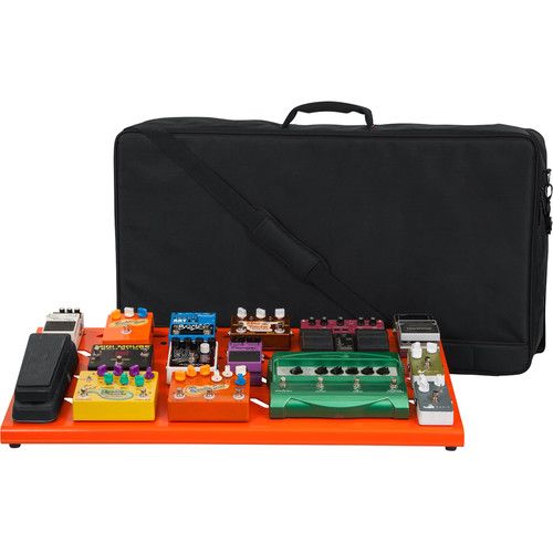  Gator Aluminum Pedalboard with Carry Case (Orange, Extra Large)