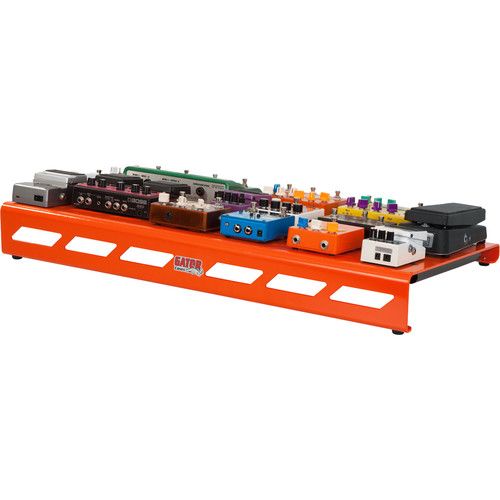  Gator Aluminum Pedalboard with Carry Case (Orange, Extra Large)