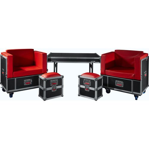  Gator Transformable Backstage Furniture Set into G-Tour Road Case