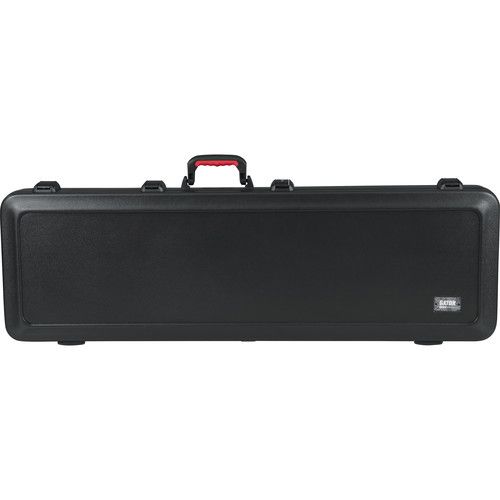  Gator GTSA-GTRBASS-LED TSA Series ATA Molded Case with Built-In LED Light for Electric Bass Guitars (Black)