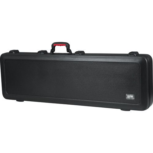  Gator GTSA-GTRBASS-LED TSA Series ATA Molded Case with Built-In LED Light for Electric Bass Guitars (Black)